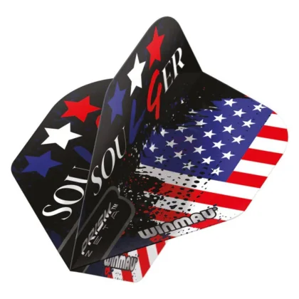 Letky na šípky Winmau Prism Zeta Leonard Gates Soulger Flag USA