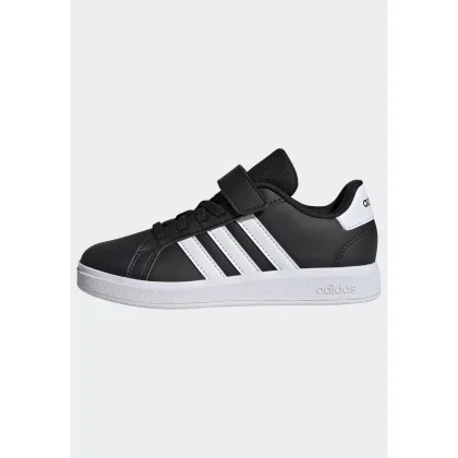 ADIDAS ADIDAS Grand Court detská obuv suchý zips 28-34 čierno-biela 28