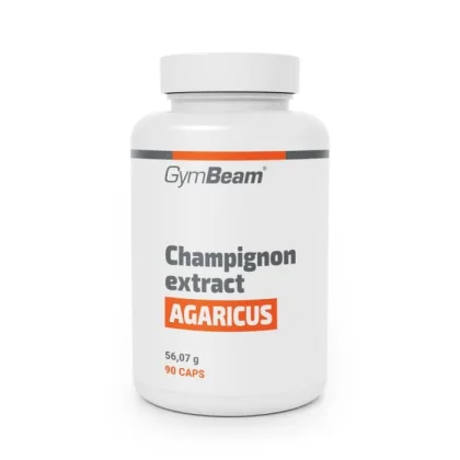 GymBeam Šampiňón (Agaricus) extrakt s 20% polysacharidov a 10% beta-glukánov