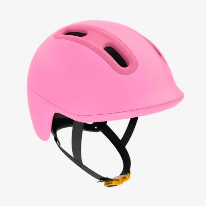 BTWIN Detská cyklistická prilba Play 500 47-55 cm ružová S (52-55 cm)