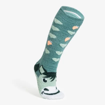 DECATHLON Detské jazdecké podkolienky Sweet&Warm veľ. 32 – 37 zelené bez