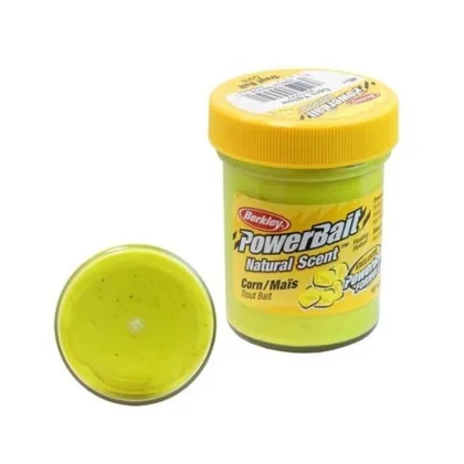 BERKLEY PowerBait Extra Scent Glitter Trout Bait, Corn