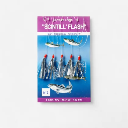 FLASHMER Nadväzec Scintll'flash 5 háčikov č. 2 na morský rybolov 2