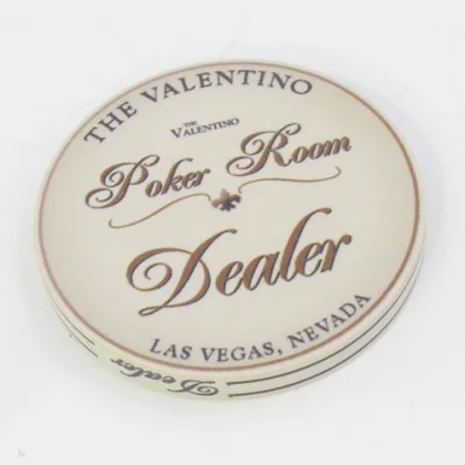 Dealer button Valentino keramický