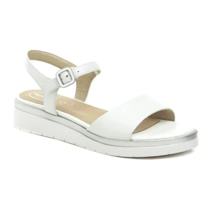 Tamaris Comfort 8-58708-42 bílé dámské nadměrné sandály