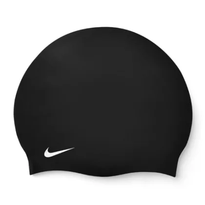 Plavecká čepice NIKE SWIM SOLID SILICONE CAP BLACK WHI-BLACK WHI