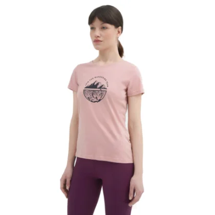 Dámske turistické tričko s krátkym rukávom 4F TSHIRT F348-56S-LIGHT PINK