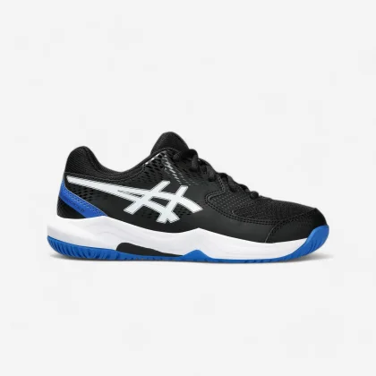 ASICS Detská tenisová obuv Dedicate čierno-modrá 35