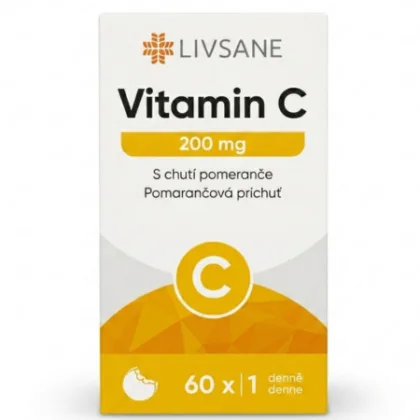 LIVSANE Vitamín C 200 mg 60 tabliet