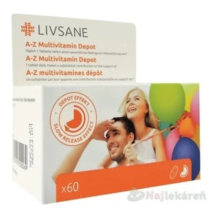 LIVSANE A-Z Multivitamín komplex 60 tbl