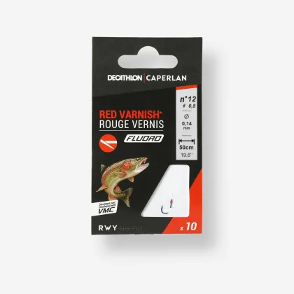 CAPERLAN Montované rybárske háčiky SN Hook fluoro s červeným lakom 6