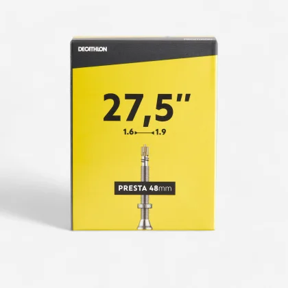 DECATHLON Duša Gravel 27,5 × 1,6-1,9 " ventil Presta so závitom bez