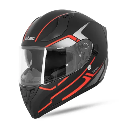 W-TEC Vesco Black Matt-Corsa Red - XL (61-62)