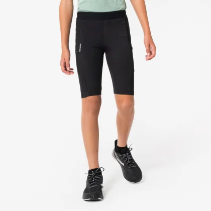 KIPRUN Chlapčenské krátke bežecké legíny Run 900 Dry čierne 14-15 r (161-172 cm)