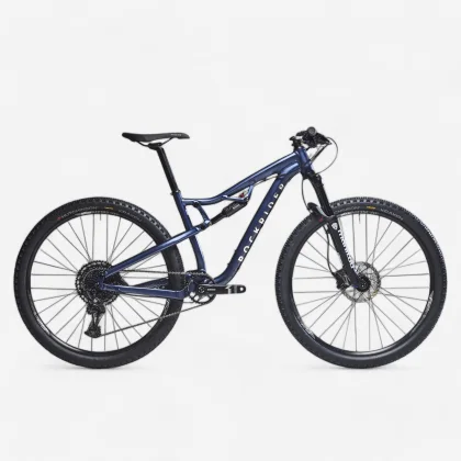 ROCKRIDER Horský bicykel na cross country Race 100 S s hliníkovým rámom modrý S (150-164 cm)