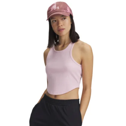 Dámske tielko UNDER ARMOUR UA Rival Rib Tank-PNK