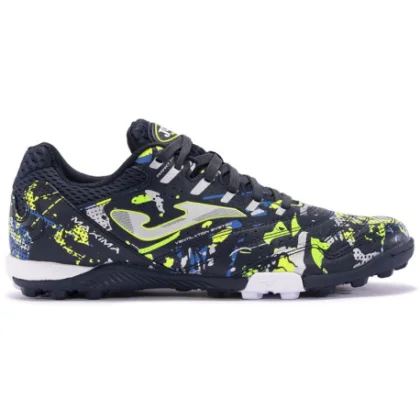 Pánske futbalové kopačky turfy JOMA Maxima M TF navy blue fluorescent yellow