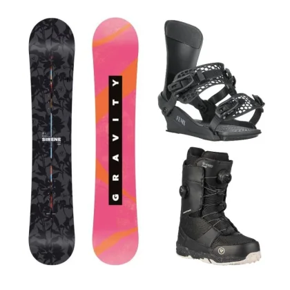 Gravity Sirene 25/26 snowboard + Gravity Fenix black vázání + Gravity Sage Dual Atop boty