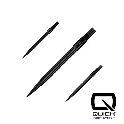 Hroty na šípky Harrows Quick Point Micro Grip čierne 26mm 3ks