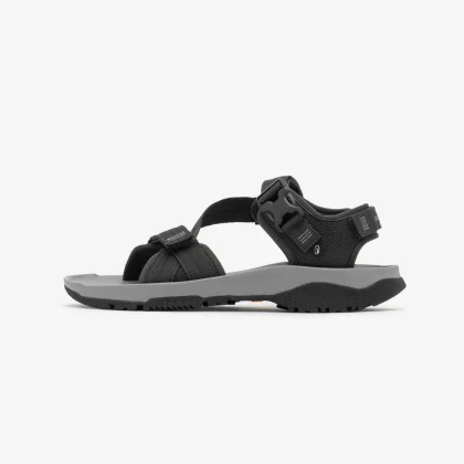 QUECHUA Pánske turistické sandále NH500 sivé 45