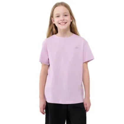Lány póló rövid ujjú 4F JUNIOR TSHIRT F2326-56S-LIGHT PINK