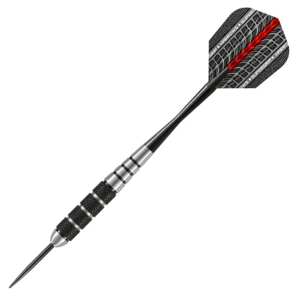 Sada steel šípok Harrows Black Jack K 18g, Inox