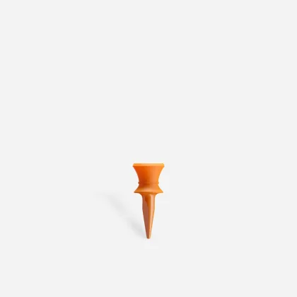INESIS Vyvýšené plastové golfové tíčko 10 ks 12 mm oranžové bez
