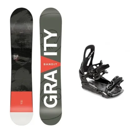 Gravity Bandit pánský snowboard + Raven S230 Black vázání