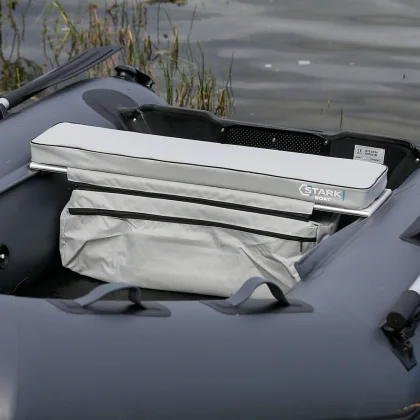 Podsedák STARKBOAT s úložným priestorom, 85 cm, šedý