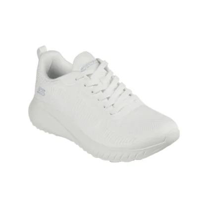 Dámska rekreačná obuv SKECHERS Bobs Sport Squad Chaos Face Off off white