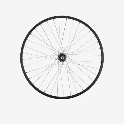 BTWIN Zadné koleso na detský 24" bicykel jednostenný ráfik s voľnobežkou čierne bez