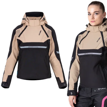 Dámska softshellová moto bunda W-TEC Annorack Lady Farba čierno-piesková,