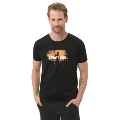 Pánske tričko s krátkym rukávom VOLCANO FESTIVAL-700-BLACK