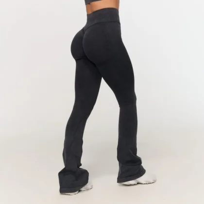 Дамско безшевно долнище Fierce Dark Grey - GymBeam
