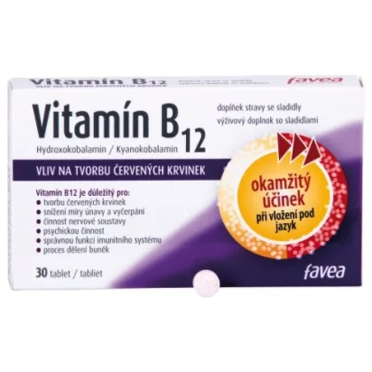 Favea Vitamín B12 30 tabliet
