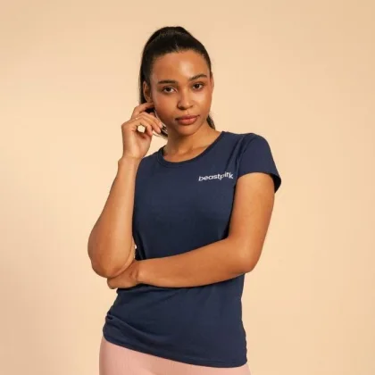 BeastPink Dámské tričko Navy POUZE L (VÝPRODEJ)