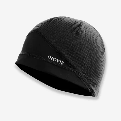 INOVIK Detská čiapka XC S BEANIE 500 na bežecké lyžovanie čierna jedna veľkosť
