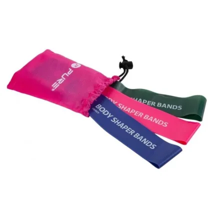 Pure2improve Odporová fitness aerobic guma P2I SET LADIES 3 ks