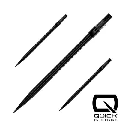 Hroty na šípky Harrows Quick Point HM Grip čierne 40mm 3ks