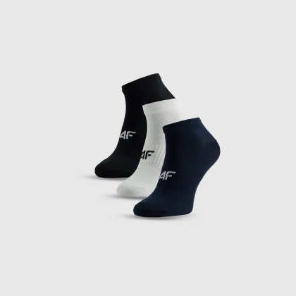 Ponožky nízke (3-pack) pánske - čierne+biele+tmavomodré