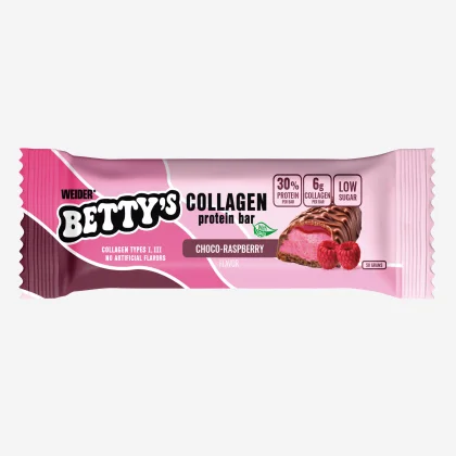 WEIDER WEIDER Bettys proteínová tyčinka s kolagénom čokoláda-malina bez