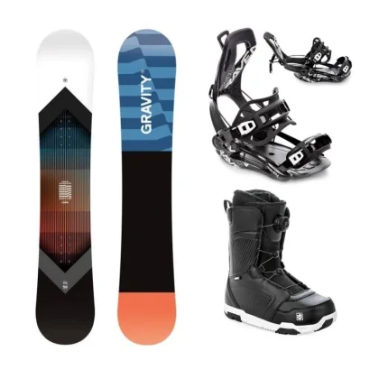 Gravity Adventure 25/26 snowboard + Raven Fastec FT360 black vázání + Raven Flush MOZ boty