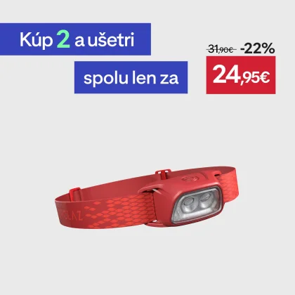 FORCLAZ Nabíjateľná čelovka HL100 USB - 120 lúmenov bez