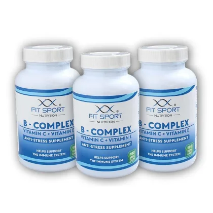 FitSport Nutrition 3x B-Complex + Vitamin C + Vitamin E 100 vege caps