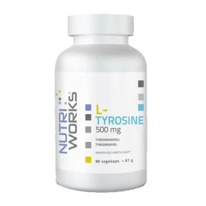 NutriWorks L-Tyrosine 500mg 90 kapslí