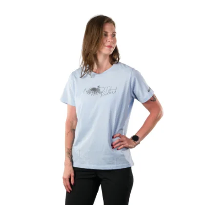 Női rövid ujjú túrázó póló NORTHFINDER RAYMUNDA-396lightblue
