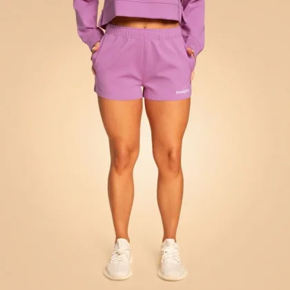 BeastPink Dámske teplákové šortky Grace Purple M