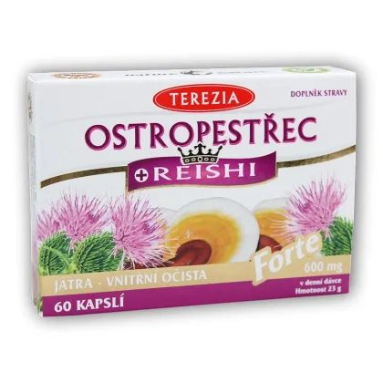 Terezia Ostropestřec + Reishi forte 60 kapslí