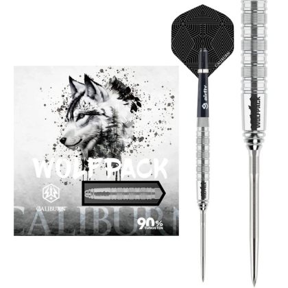 Dart szett steel Caliburn Wolfpack W7, 21g, 90%