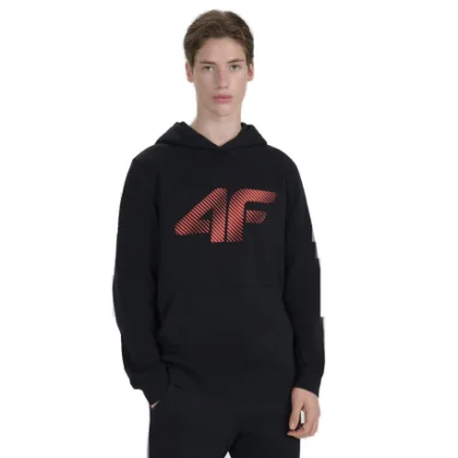 Pánská mikina s kapucí 4F SWEATSHIRT M1766-020S-DEEP BLACK